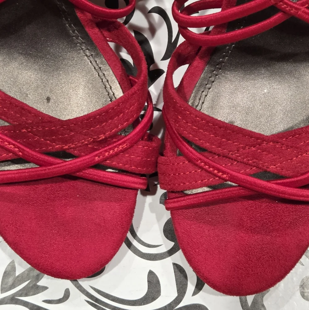 Impo Red Strappy Heels